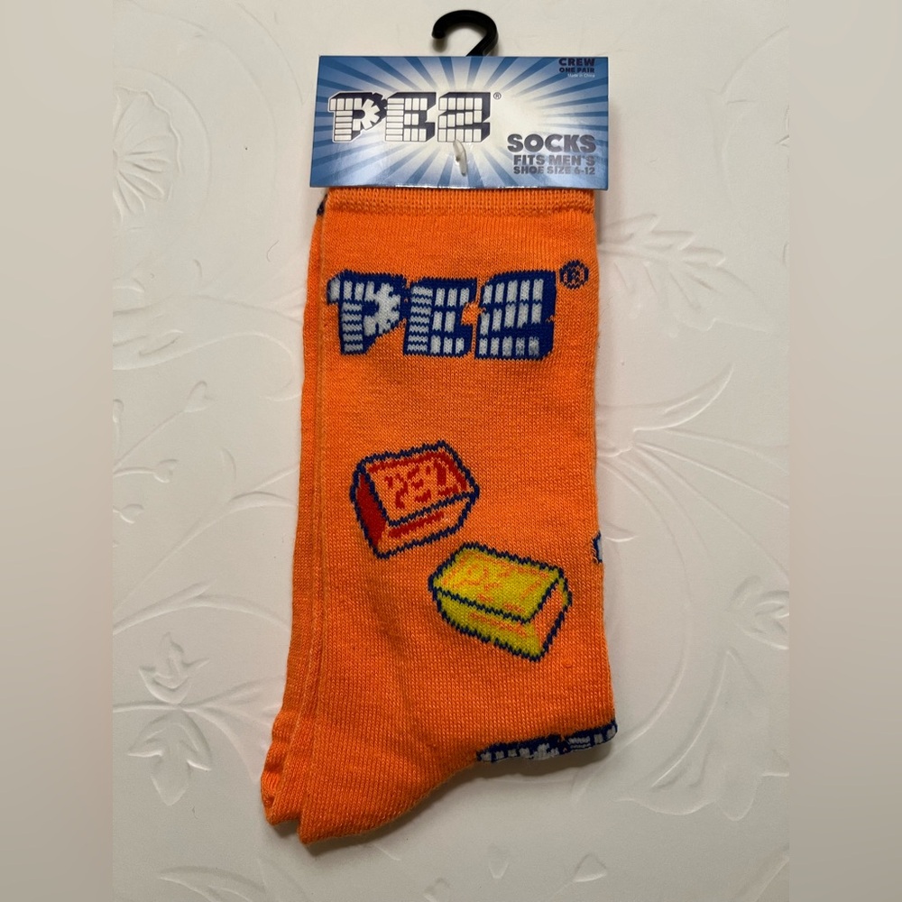 PEZ Orange Casual Socks: Mix and match: 2 for $8, 3 for $12, 4 for $15